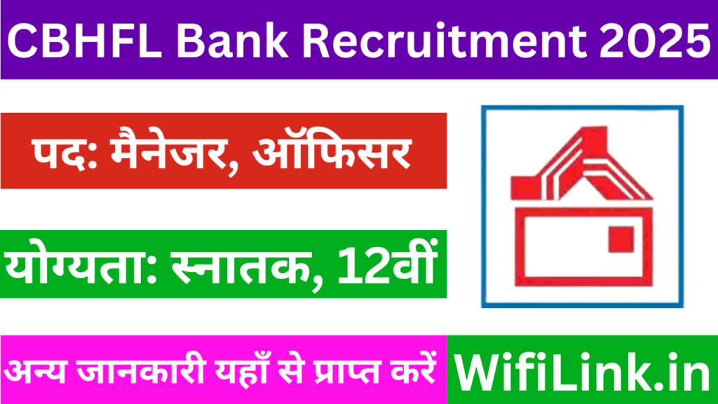 CBHFL Bank Recruitment 2025