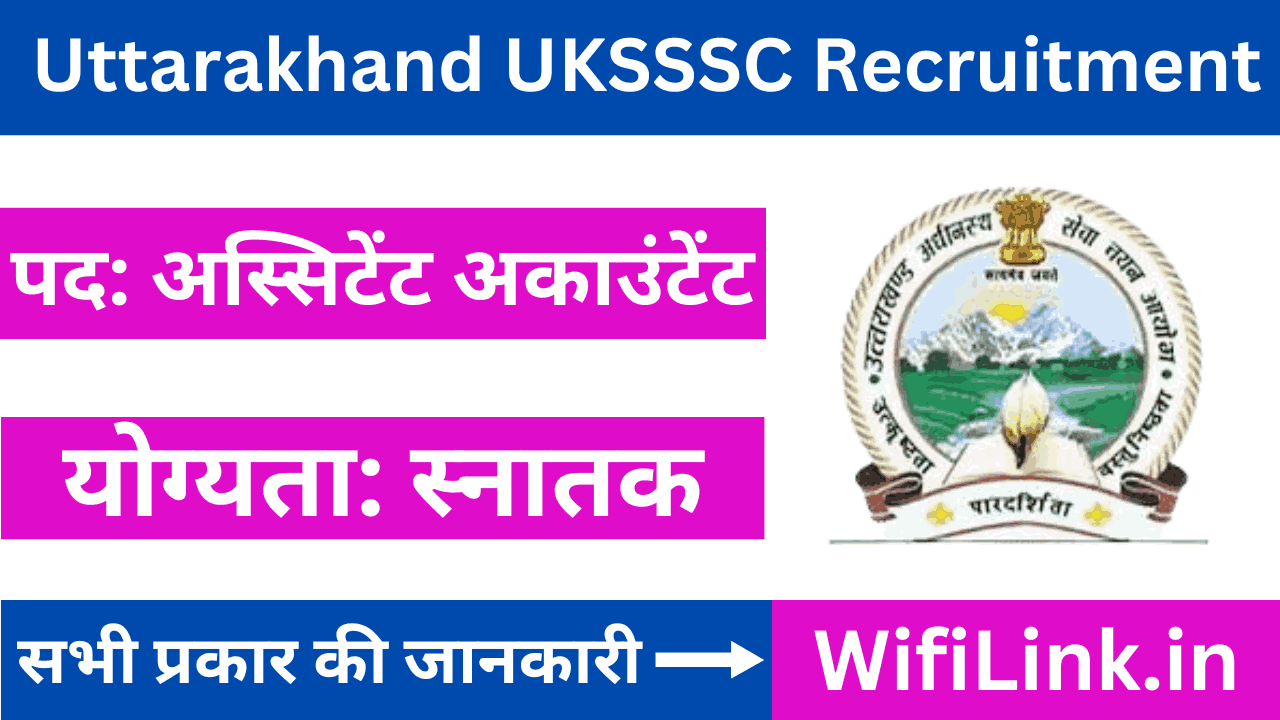 Uttarakhand UKSSSC Recruitment 2025
